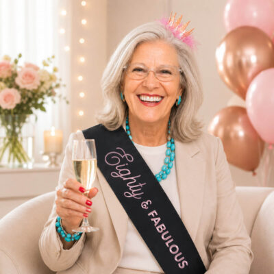 80 & Fabulous Birthday Sash