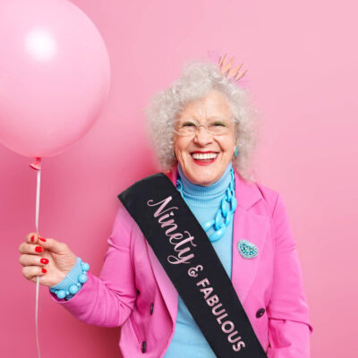90 & Fabulous Birthday Sash