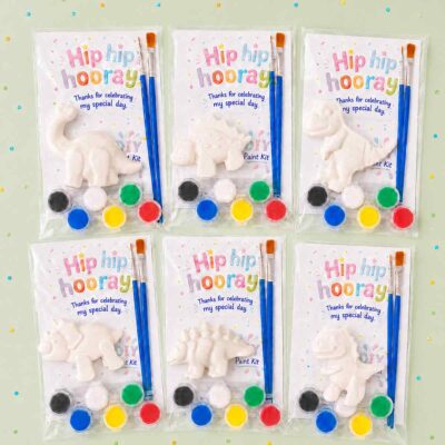 Dinosaur Party Favour Plaster Paint Kits