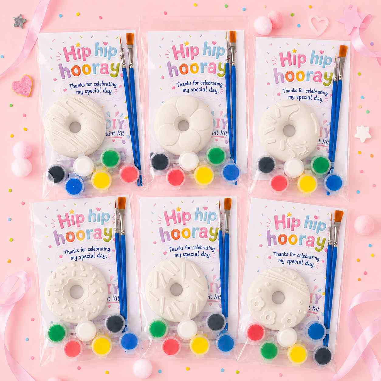 Donut Party Favour Plaster Paint Kits Donut Party Favour Plaster Paint Kits