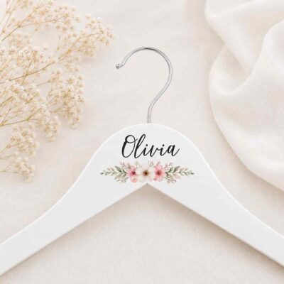 Custom Floral Name Hanger