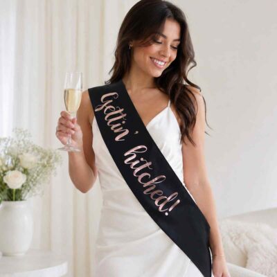Getting Hitched Sash