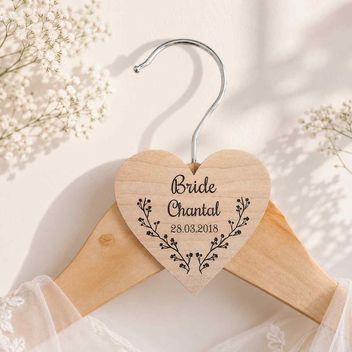 Custom Heart Wooden Hanger