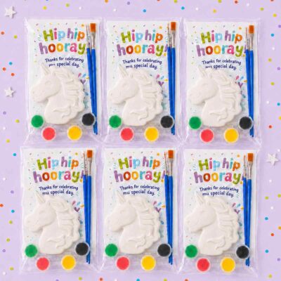 Unicorn Party Favour Plaster Paint Kits