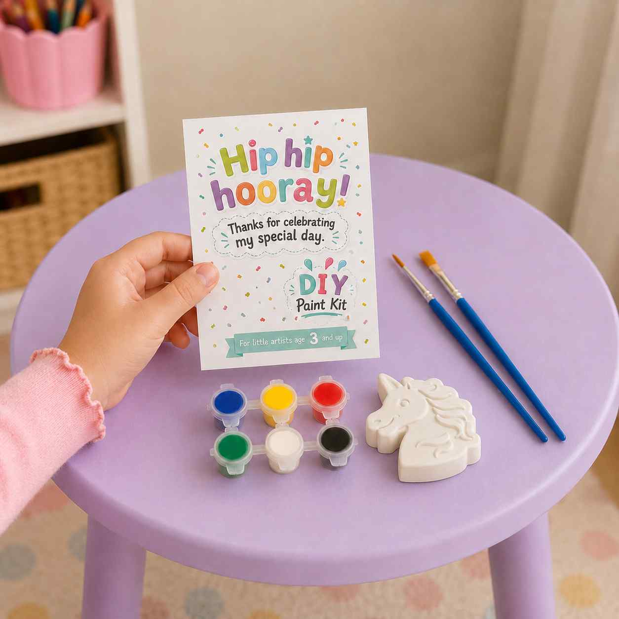 Unicorn Party Favour Plaster Paint Kits
